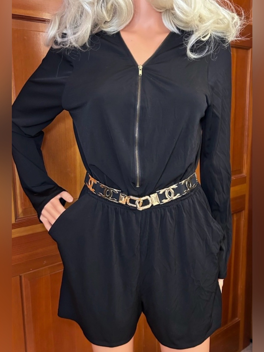 Half Zip Athleisure Romper